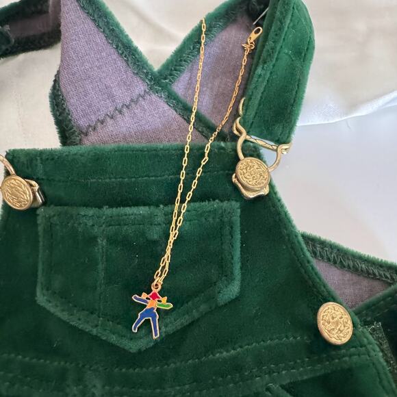 ❌SOLD❌ 
American Girl Doll Pleasant Company Holiday Bib Outfit Complete Necklace - Picture 2 of 5